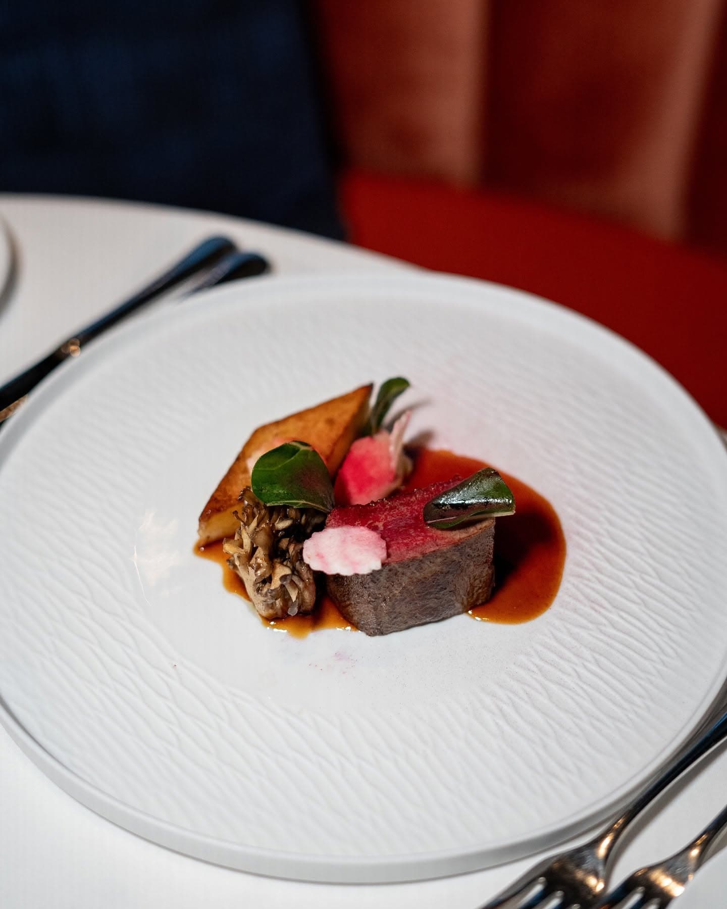 Restaurant dish photographed for a client